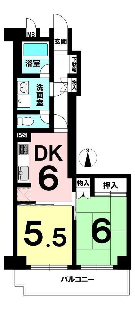 2DK apartment in Ukyo Ward, Kyoto - Photo 1