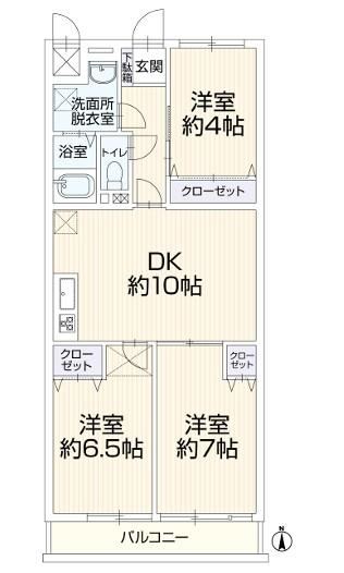 3LDK apartment in Hiratsuka, Kanagawa - Photo 1
