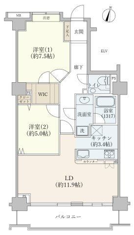 2LDK apartment in Minato Ward, Tokyo - Photo 1
