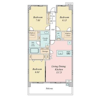 3LDK apartment in Urayasu