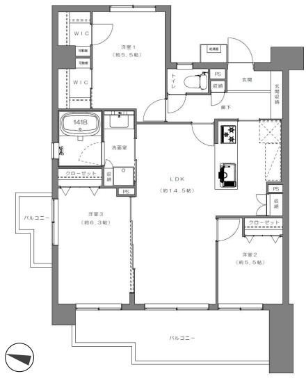 3LDK apartment in Kita Ward, Tokyo - Photo 1