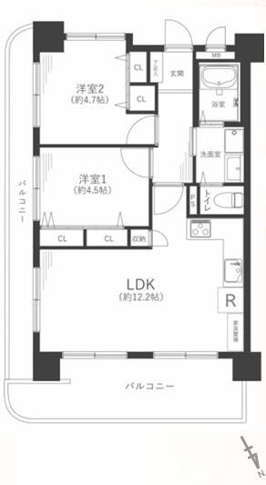 2LDK apartment in Amagasaki, Hyogo - Photo 1