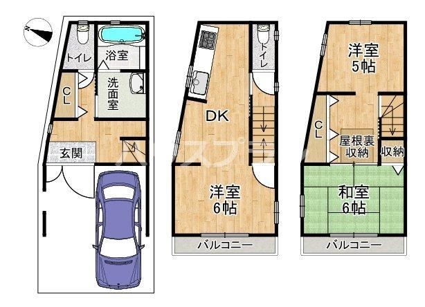 3DK house in Moriguchi, Osaka - Photo 1