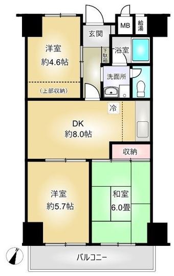 3DK apartment in Kita Ward