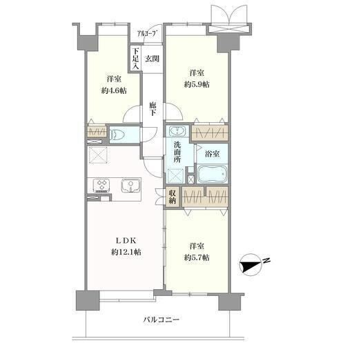 3LDK apartment in Sakura Ward, Saitama - Photo 1