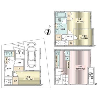 3LDK house in Asahi Ward, Yokohama