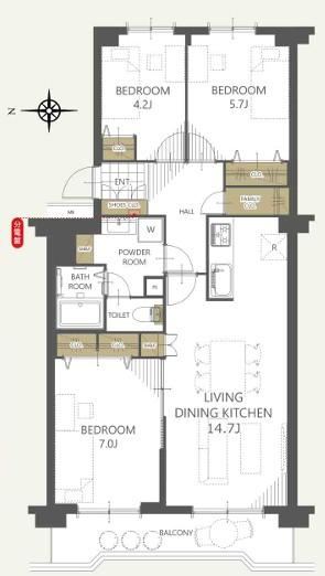 3LDK apartment in Toyohira Ward, Sapporo, Hokkaido - Photo 1