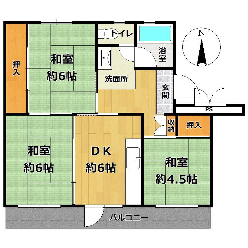 3DK apartment in Takatsuki, Osaka - Photo 1
