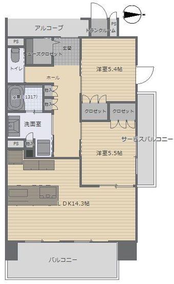 2LDK apartment in Moriguchi