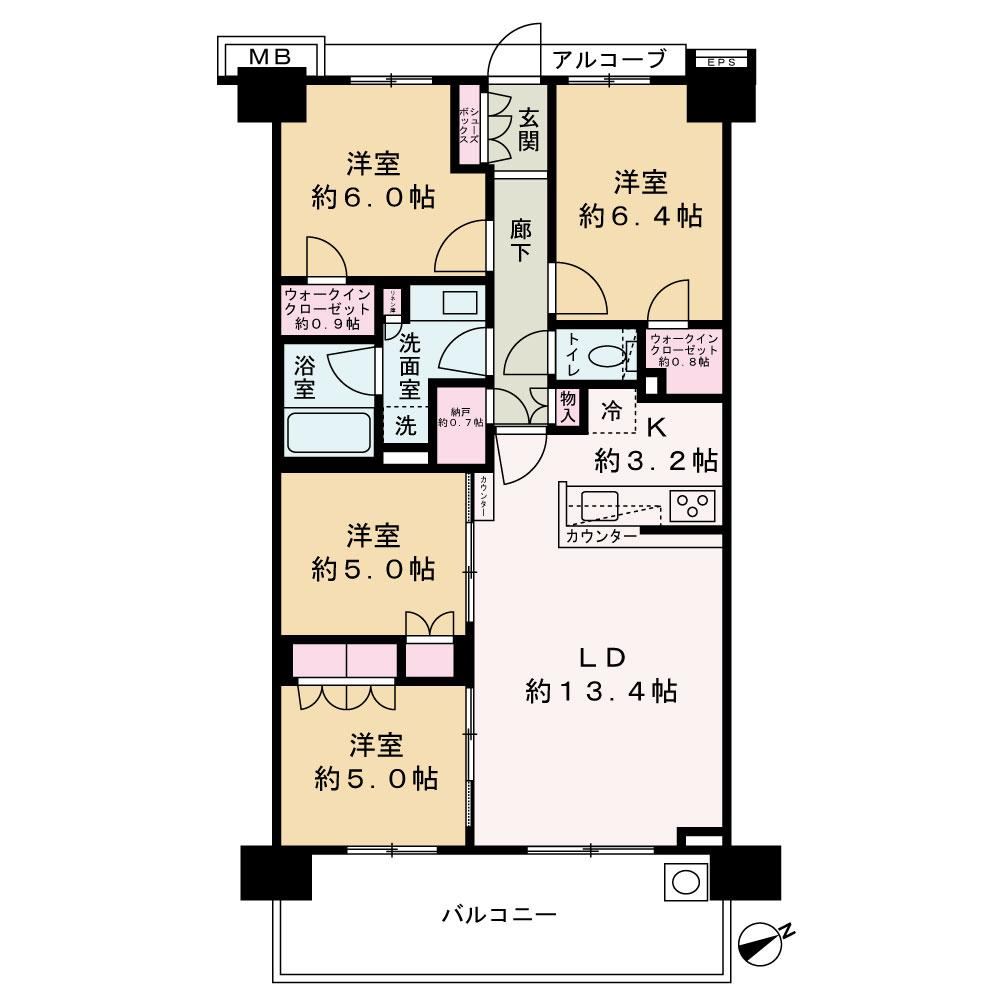 4LDK apartment in Yokosuka, Kanagawa - Photo 1