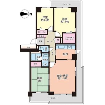 3LDK apartment in Miyakojima Ward