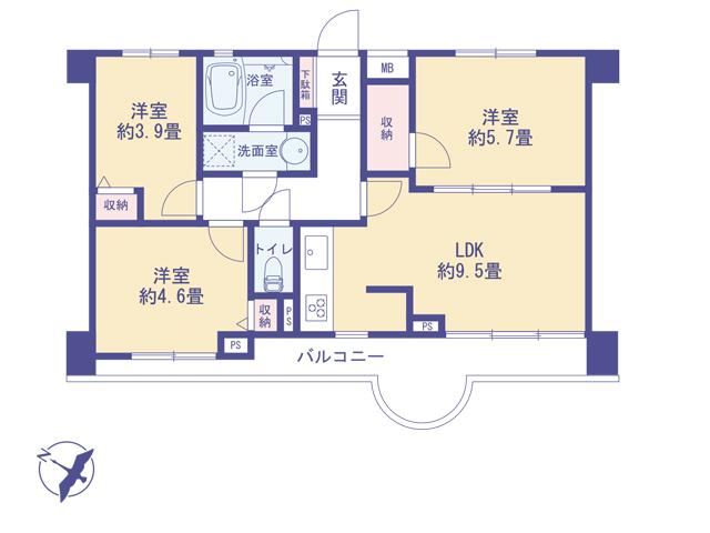 3LDK apartment in Chuo Ward, Sagamihara, Kanagawa - Photo 1