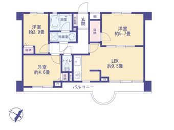 3LDK apartment in Chuo Ward, Sagamihara