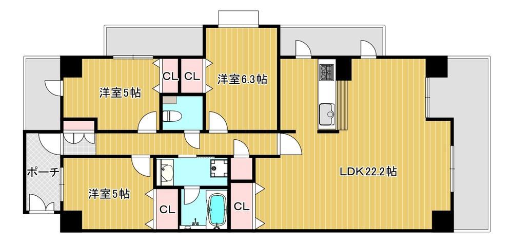 3LDK apartment in Daito, Osaka - Photo 1