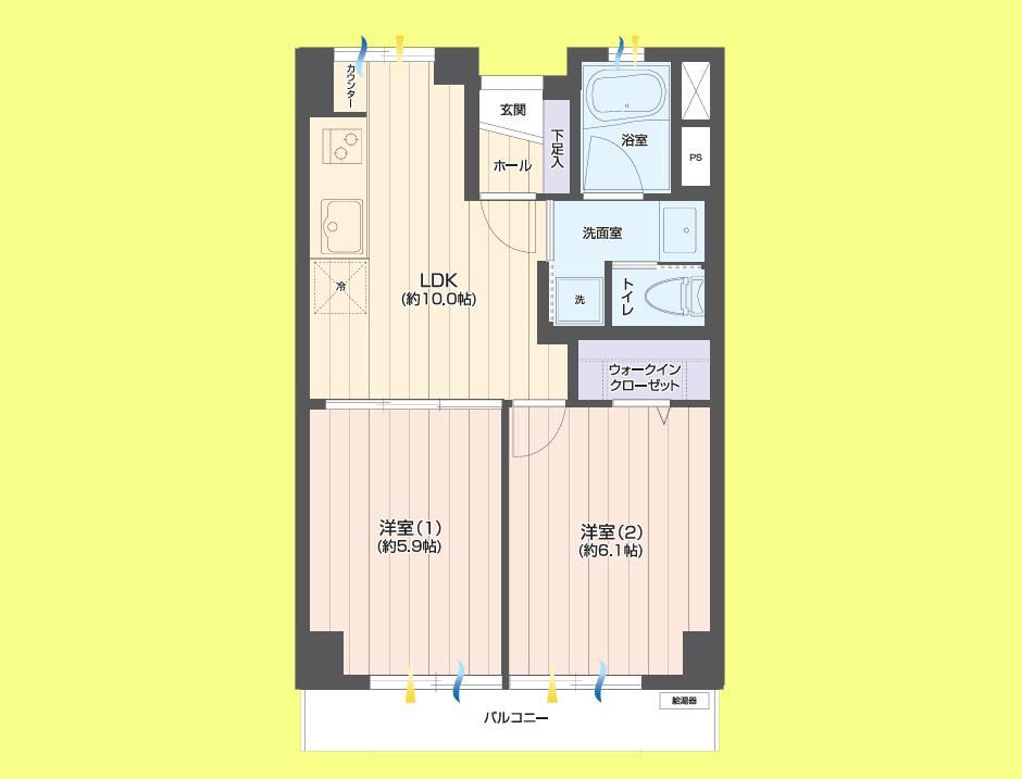 2LDK apartment in Ota Ward, Tokyo - Photo 1