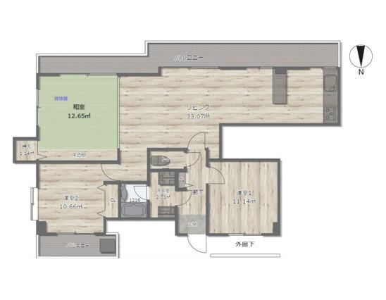 3LDK apartment in Minami Ward, Yokohama, Kanagawa - Photo 1
