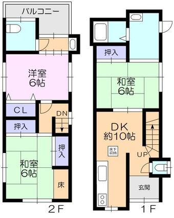 3DK house in Abeno Ward