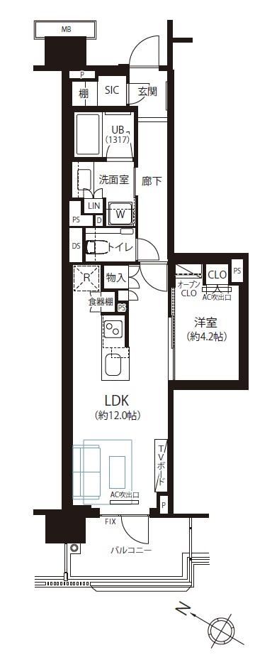 1LDK apartment in Shinjuku Ward, Tokyo - Photo 1