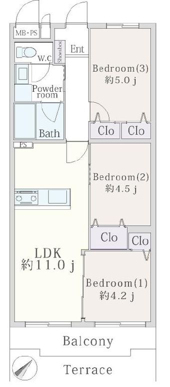 3LDK apartment in Miyamae Ward, Kawasaki