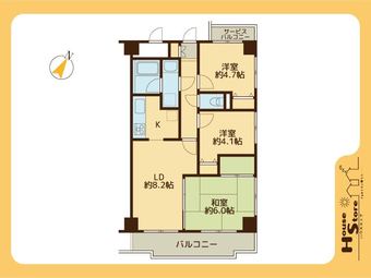 3LDK apartment in Minami Ward