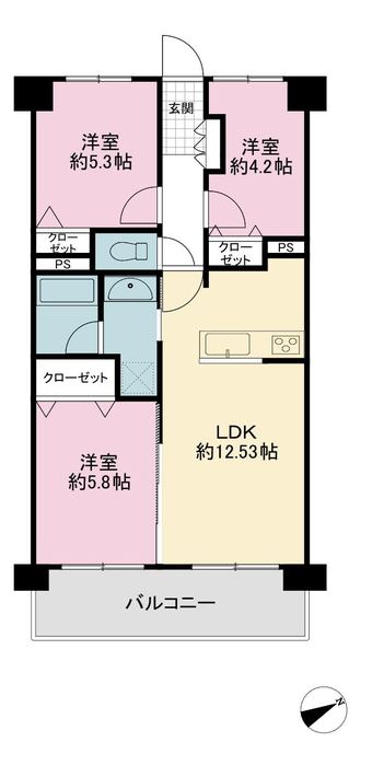 3LDK apartment in Konan Ward, Yokohama
