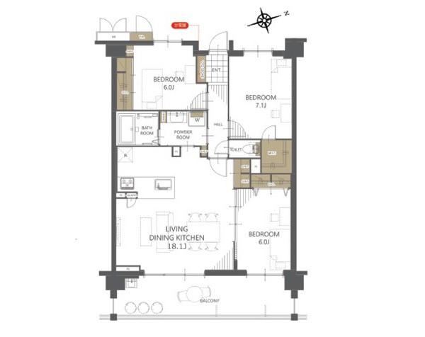 3LDK apartment in Machida, Tokyo - Photo 1