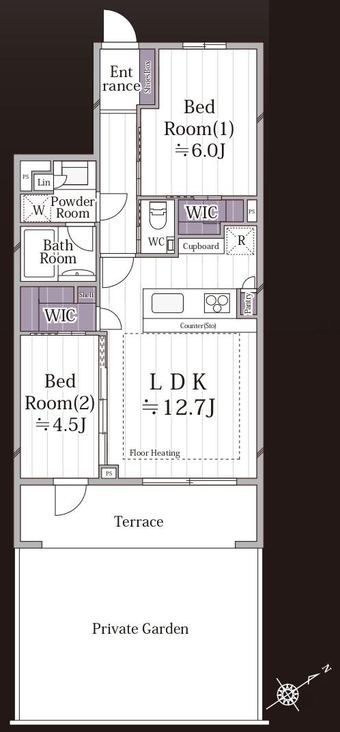 2LDK apartment in Musashino