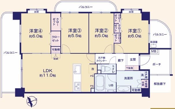 4LDK apartment in Itabashi Ward, Tokyo - Photo 1