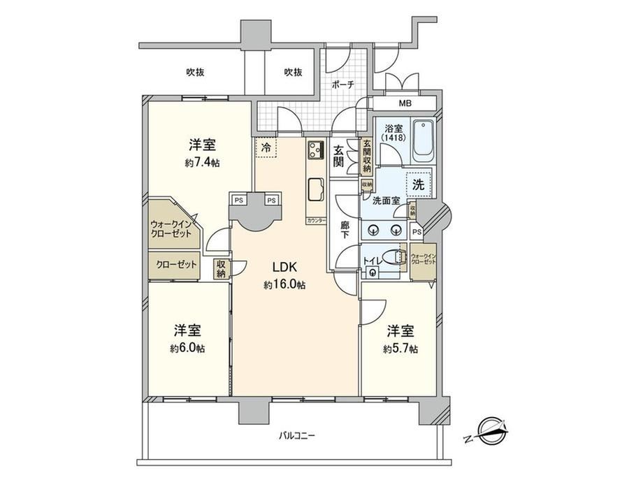 3LDK apartment in Joto Ward, Osaka - Photo 1