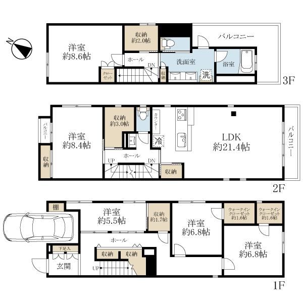 5LDK house in Shibuya Ward, Tokyo - Photo 1