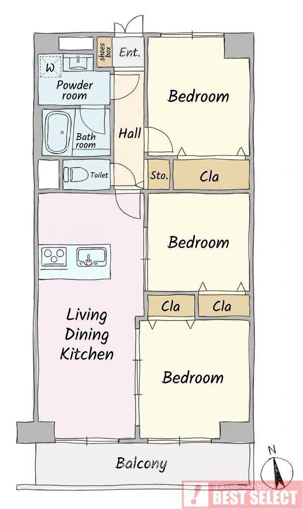 3LDK apartment in Nerima Ward, Tokyo - Photo 1