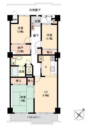 3LDK apartment in Wakaba Ward, Chiba - Photo 1