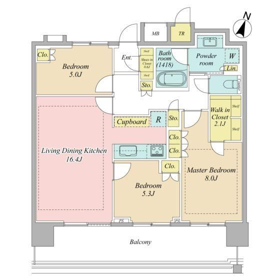 3LDK apartment in Edogawa Ward, Tokyo - Photo 1