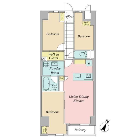3LDK apartment in Chuo Ward, Tokyo - Photo 1
