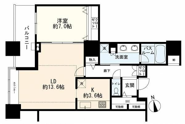 1LDK apartment in Minato Ward, Tokyo - Photo 1