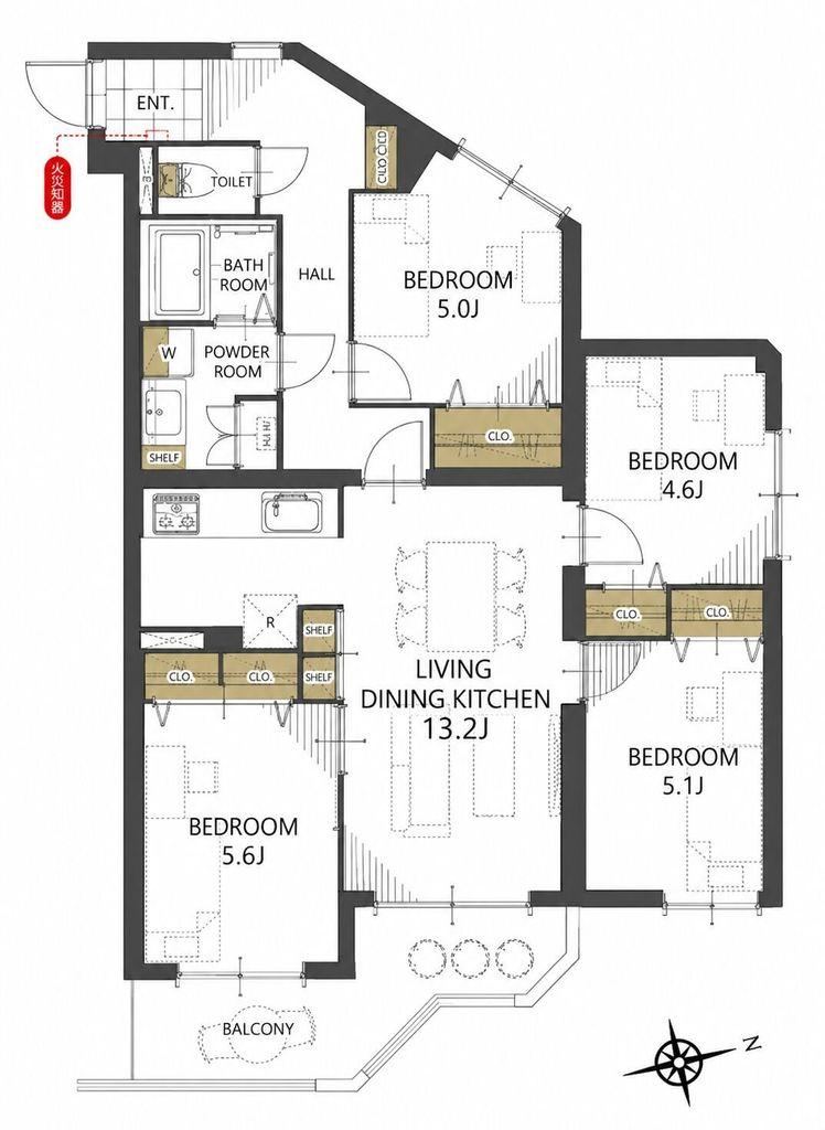 4LDK apartment in Toyohira Ward, Sapporo, Hokkaido - Photo 1