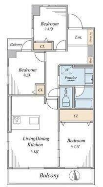 3LDK apartment in Arakawa Ward, Tokyo - Photo 1