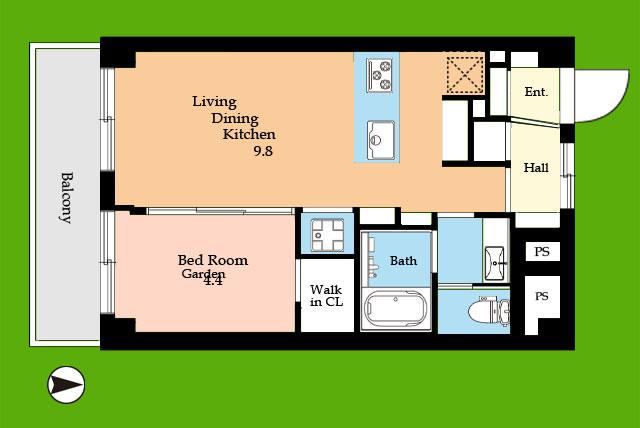 1LDK apartment in Musashino, Tokyo - Photo 1