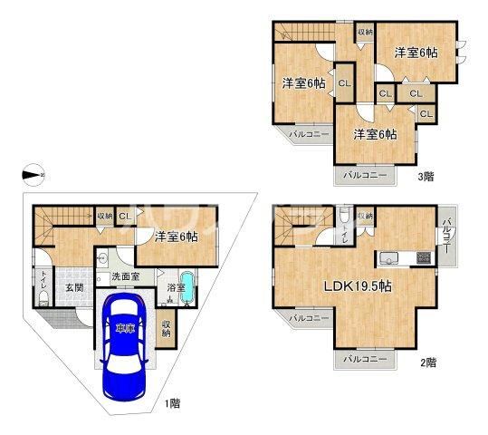 4LDK house in Kadoma, Osaka - Photo 1