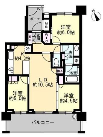3LDK apartment in Kita Ward