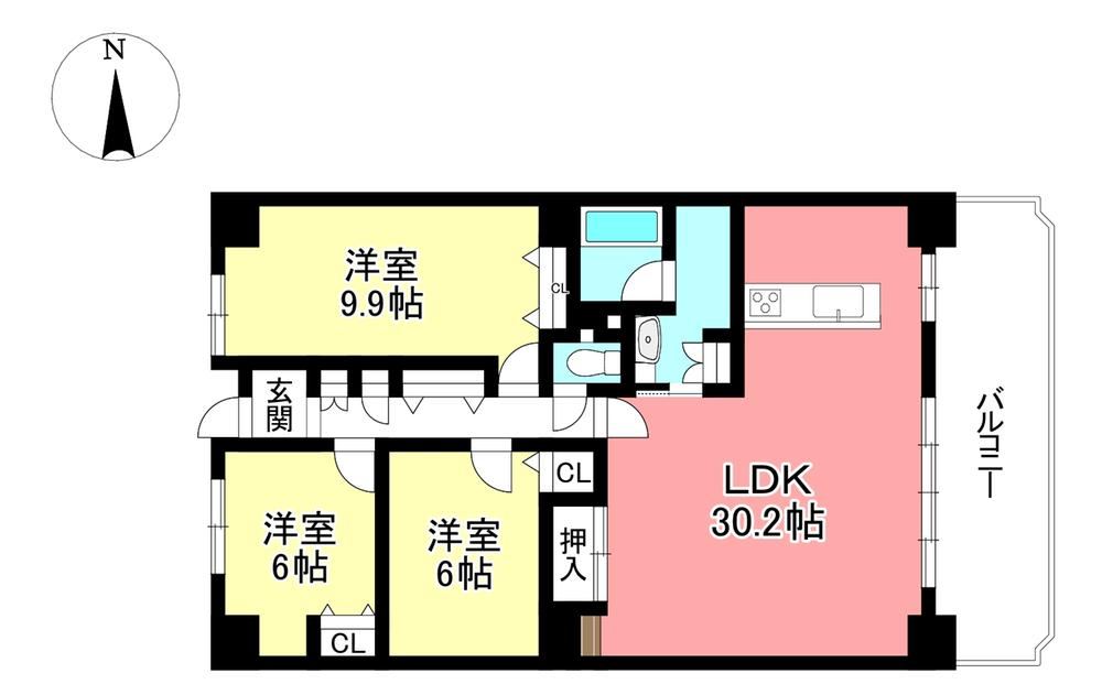 3LDK apartment in Nisshin, Aichi - Photo 1