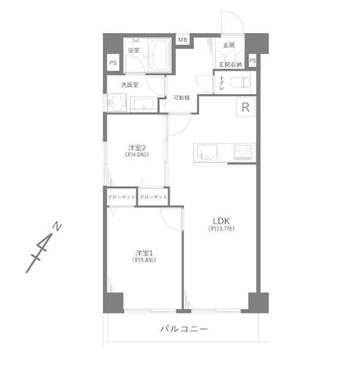 2LDK apartment in Ota Ward