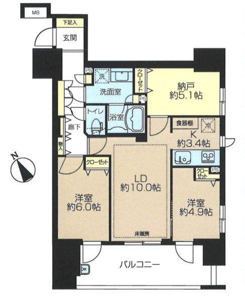 2LDK apartment in Niiza, Saitama - Photo 1