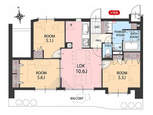 3LDK apartment in Kawagoe, Saitama - Photo 1