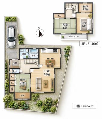 3LDK+S house in Atsugi