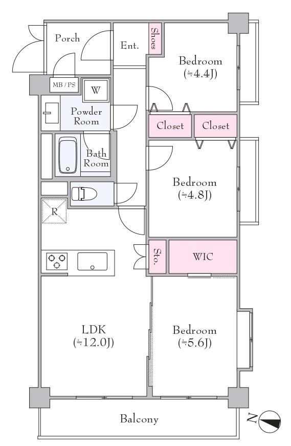3LDK apartment in Higashimurayama, Tokyo - Photo 1