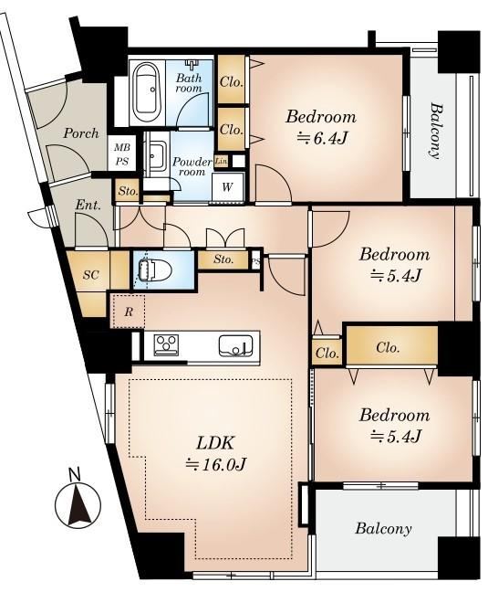 3LDK apartment in Toshima Ward, Tokyo - Photo 1