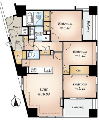 3LDK apartment in Toshima Ward