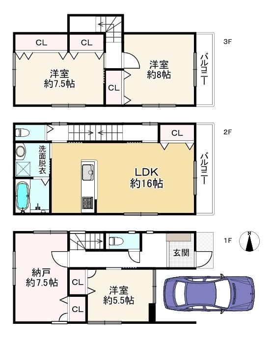 3LDK+S house in Amagasaki, Hyogo - Photo 1