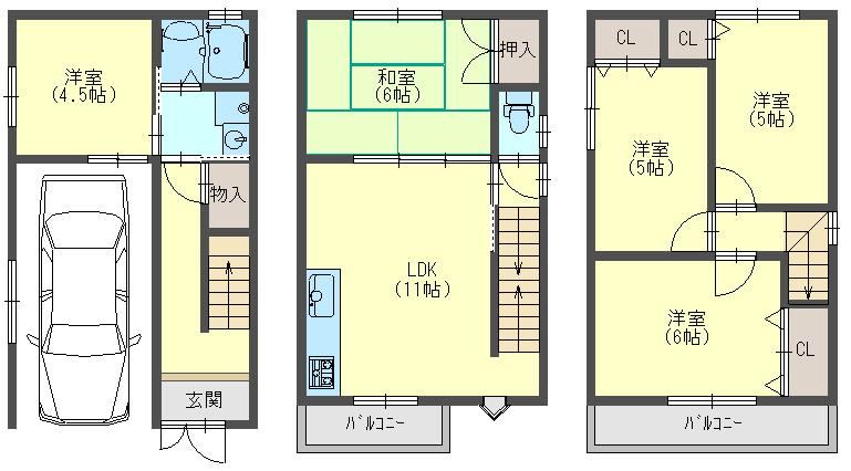 5LDK house in Neyagawa, Osaka - Photo 1